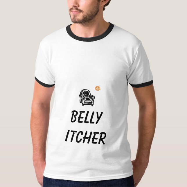 Lehnsessel, orange Baseball, BAUCH ITCHER T-Shirt (Vorderseite)
