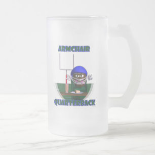 Lehnsessel-Quarterback-Tasse Mattglas Bierglas