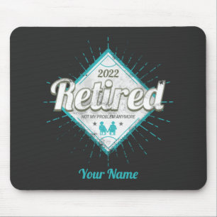 Lehnt nicht mein Problem noch Vintager Rentner Mousepad