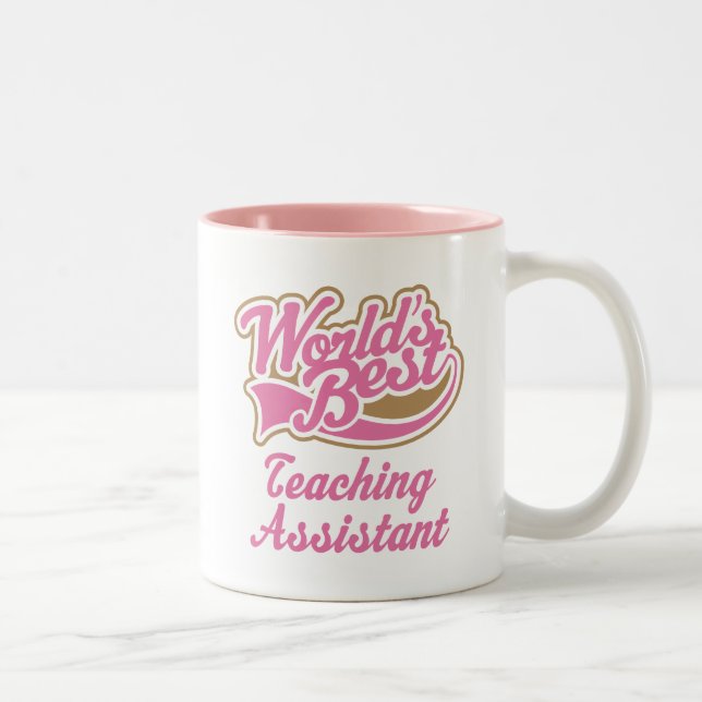 Lehrassistent-Geschenk Zweifarbige Tasse (Rechts)