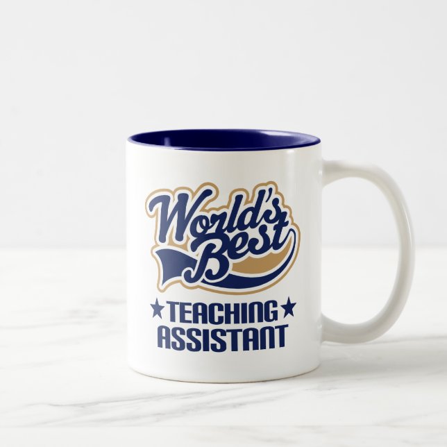 Lehrassistent-Geschenk Zweifarbige Tasse (Rechts)