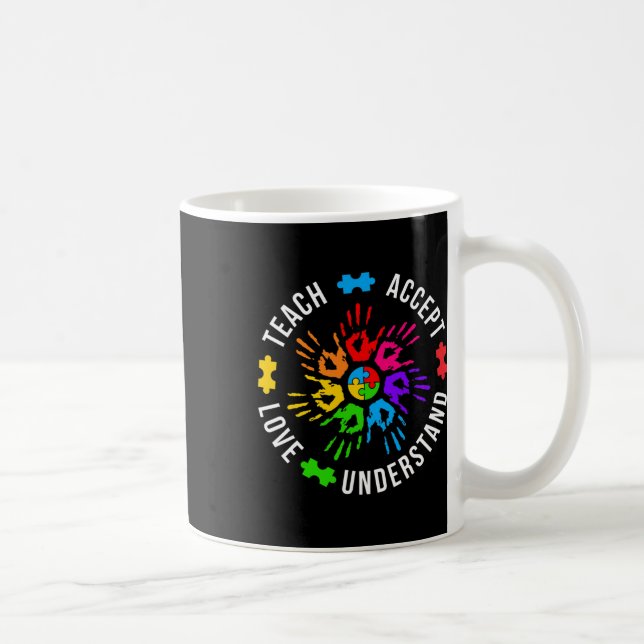 Lehre Akzeptanz Liebe versteht weibliche Lehrerin  Kaffeetasse (Rechts)
