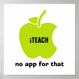 Lehre. Dafür gibt es keine App. Kostenvoranschlag Poster