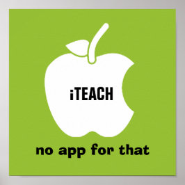 Lehre. Dafür gibt es keine App. Kostenvoranschlag Poster