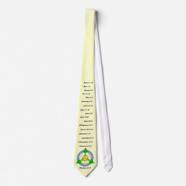 Lehre der heilige Dreiheits-Krawatte (Creme) Krawatte (Vorderseite)