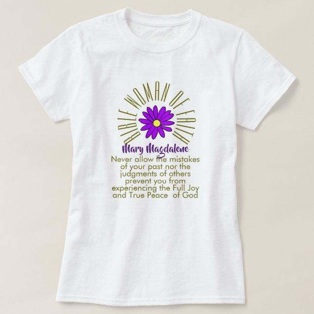 Lehre für die Bibelfrauen des Glaubens Mary Mag Ch T-Shirt (Design vorne)