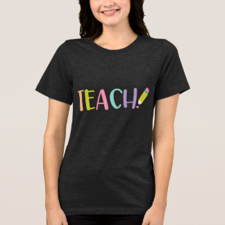 Lehre Grafisches T-Shirt für Lehrer Tri-Blend Shirt