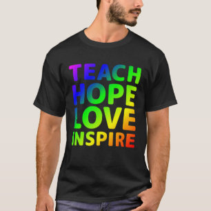 Lehre Hoffnung Liebe Autismus-Bewusstsein Wähle Fr T-Shirt