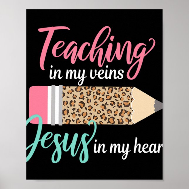 Lehre in meinen Adern Jesus in meinem Herzen Chris Poster (Vorne)