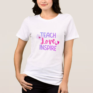 Lehre Inspirier - Ermächtigung der Lehrer jeden Ta Tri-Blend Shirt