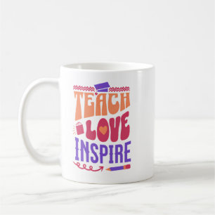 Lehre Inspiriert Liebe - Kunst des Inspirationsleh Kaffeetasse