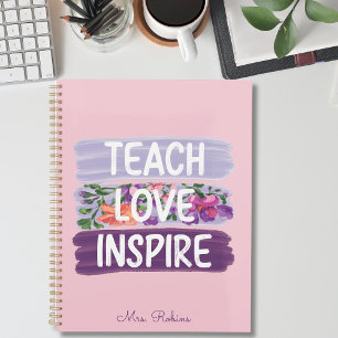 Lehre, Inspiriert Liebe, Personalisiert Lehrerplan Planer