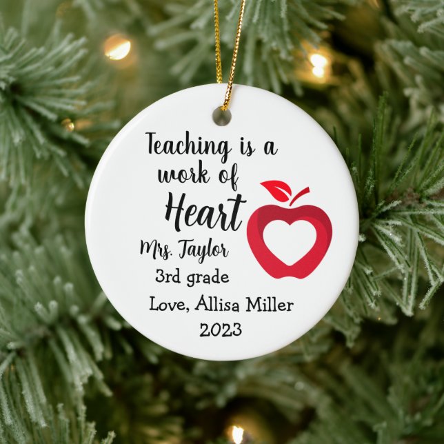 "Lehre ist ein Werk des Herzens" Weihnachtsschmuck (Baum)