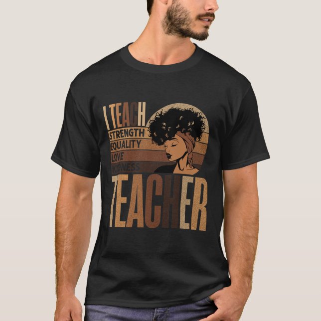Lehre Liebe Gleichberechtigung Stärke Kindness Leh T-Shirt (Vorderseite)