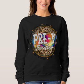 Lehre Liebe Inspirierte Vorschullehrer Leopard zur Sweatshirt