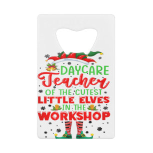 Lehre Niedlicher Elves Workshop Niedlicher Tagesbe Geldbeutel Flaschenöffner