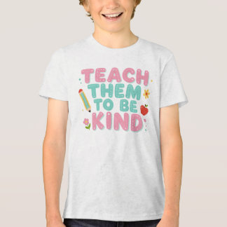 LEHRE SIE FREUNDLICH ZU SEIN Tri-Blend SHIRT