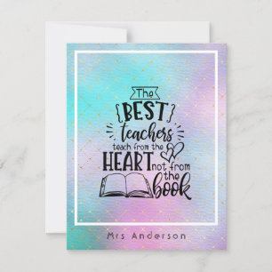 LEHRE vom HERZEN kein BUCHLEHRER, der das Geschenk