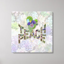 Lehre Weltfrieden Leinwanddruck