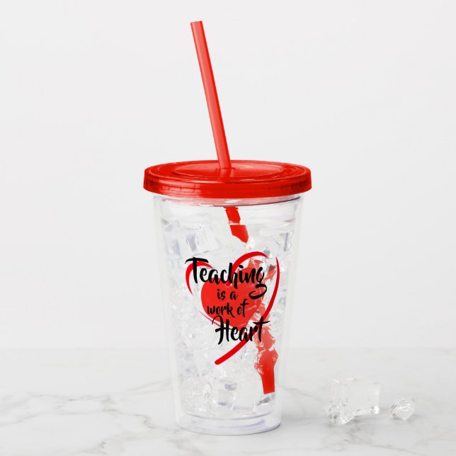 Lehren Acryltrinkbecher (Vorderseite Ice)