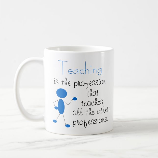 Lehren ist das Handwerk... Inspirationsangebot Kaffeetasse (Links)