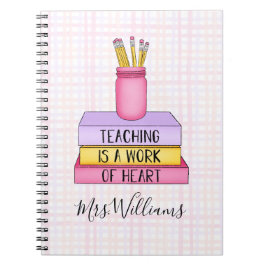 Lehren ist ein Geschenk für Herzlehrer Notizblock