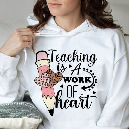 Lehren ist ein Werk der Anerkennung von Herzlehrer Hoodie