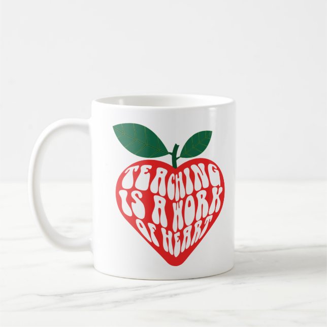 Lehren ist ein Werk des Herzens Kaffeetasse (Links)