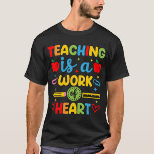 Lehren ist eine Herzensangelegenheit Lehrer-Gesche T-Shirt