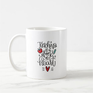 Lehren ist eine Herzensangelegenheit \Lehrkräfte w Kaffeetasse