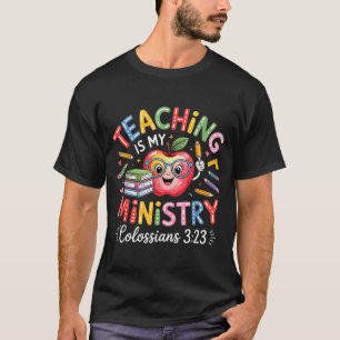 Lehren ist mein Dienst christliches Lehrerdesign T-Shirt