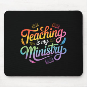 Lehren ist mein Dienst Jesus Christlicher Lehrer Mousepad