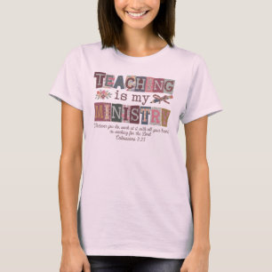 Lehren ist mein Dienst T-Shirt, Lehrer Ende des Ja T-Shirt