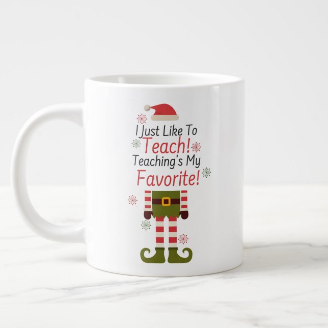 Lehren ist mein Favorit Jumbo-Tasse (Links)