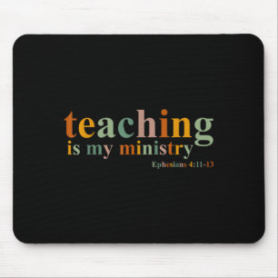 Lehren ist mein Missionswerk Bibelvers Schrift Chr Mousepad
