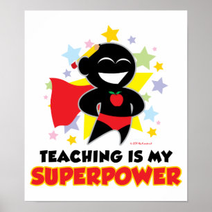Lehren ist meine Supermacht Poster