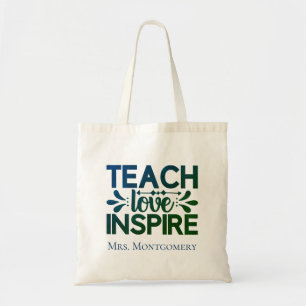 Lehren Liebe Inspirieren Geschenk für Lehrer Tragetasche