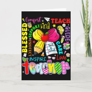 Lehren Liebe Inspirieren Lehrer Kinder Bleistift S Karte