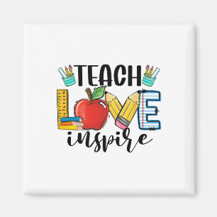 Lehren Liebe Inspirieren Shirt Lustig Ck Zur Schul Magnet