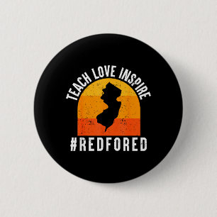 Lehren Liebe Inspirieren Zurück zur Schule New Jer Button