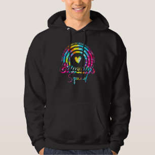 Lehren Liebe Tie Dye Regenbogen Erzieher Trupp Zur Hoodie