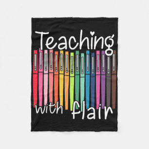 Lehren Mit Flair Stift Lehrer Byck Zur Schule Gif Fleecedecke