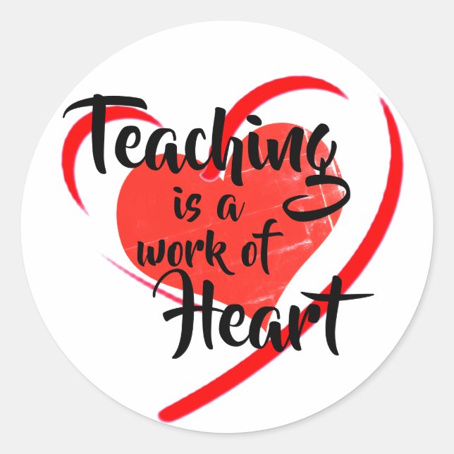 Lehren Runder Aufkleber (Vorderseite)