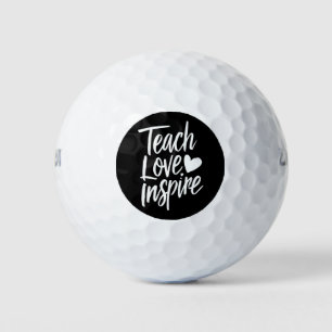 Lehren Sie Liebe Inspirieren Tag des Lehrers Gesch Golfball