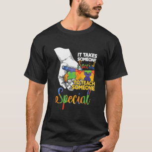 Lehren Sie Spezielle Autismus-Bewusstseins-Puzzleb T-Shirt