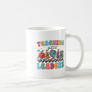 Lehren zukünftige Führer Zurück zur Schule Groovy Kaffeetasse