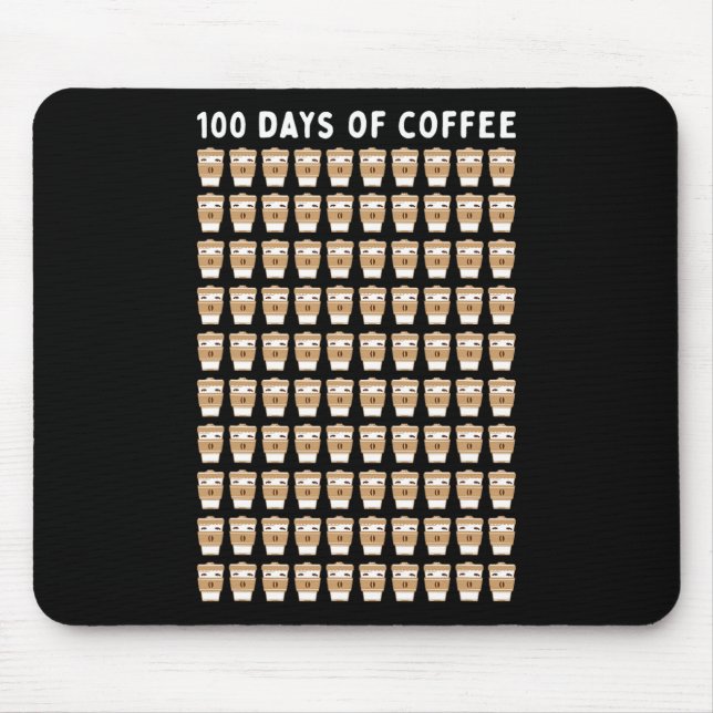 Lehrer 100 Kaffeekuchen 100. Tagesschule Mousepad (Vorne)