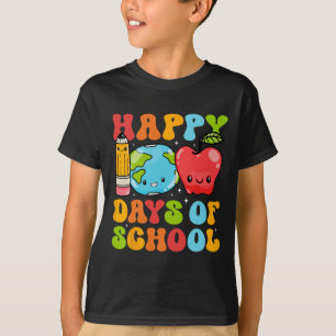 Lehrer 100 Tage der Schule Kinder Erwachsene glück T-Shirt