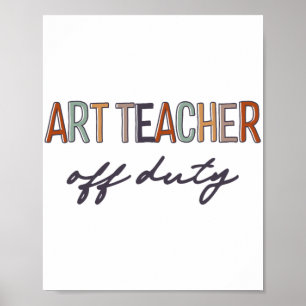 Lehrer am letzten Schultag Poster