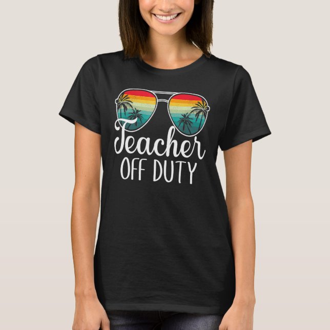 Lehrer am letzten Tag des Schulsommers T-Shirt (Vorderseite)